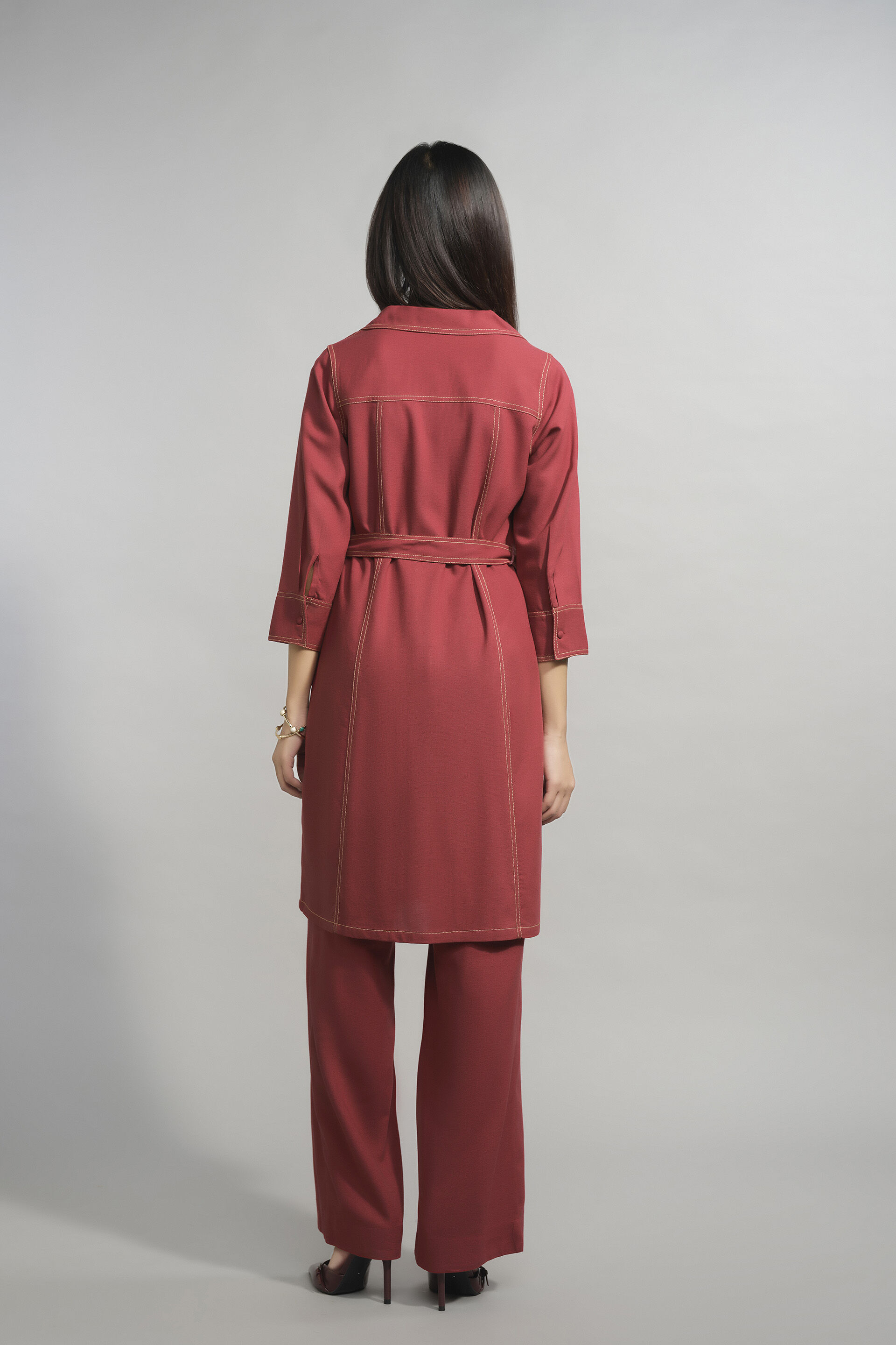 Shade Of Sunset Co-ord, Rust, image 5